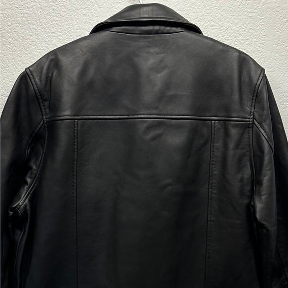 NWT Ted Baker London Men’s Ovine Leather CARVE Biker Jacket Blk Sz XL MSRP $1095 - Picture 11 of 17